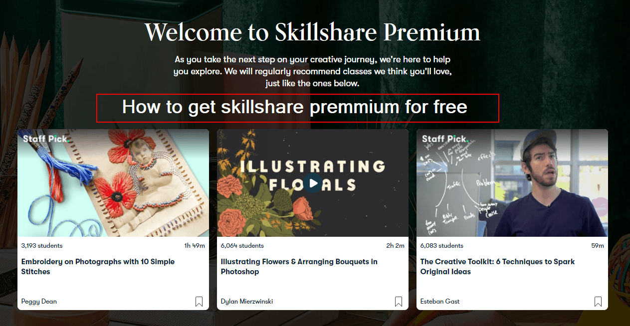 How to get skillshare premium for free - 2021 | Toptechpal
