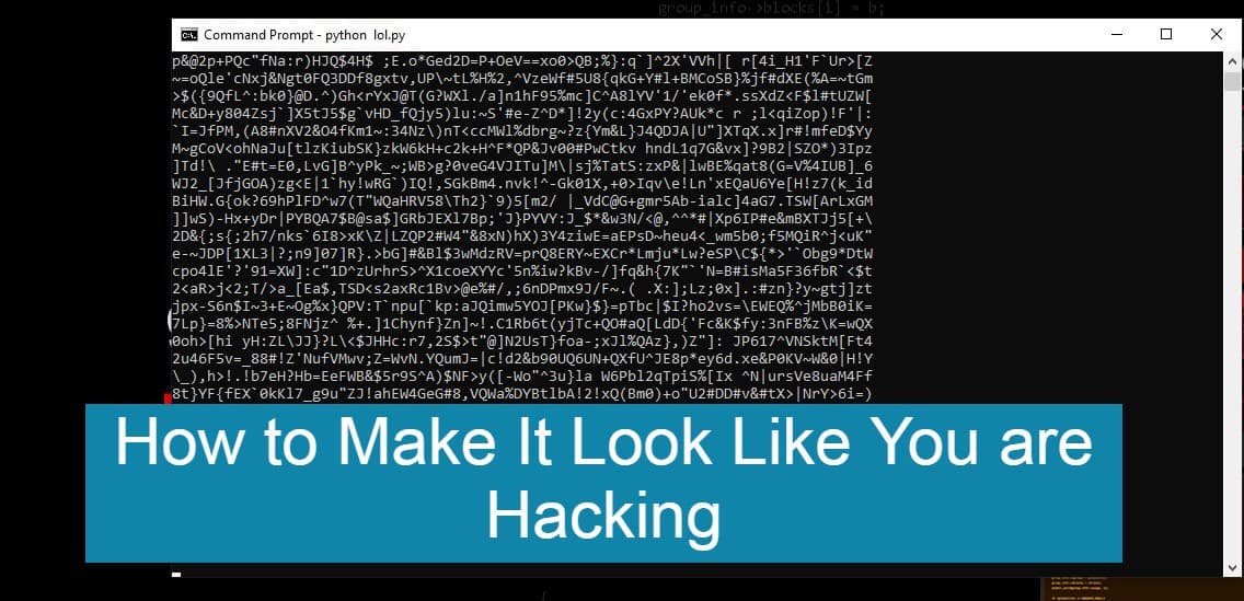 How to Make It Look Like You are Hacking | Tips Tricks - 2023