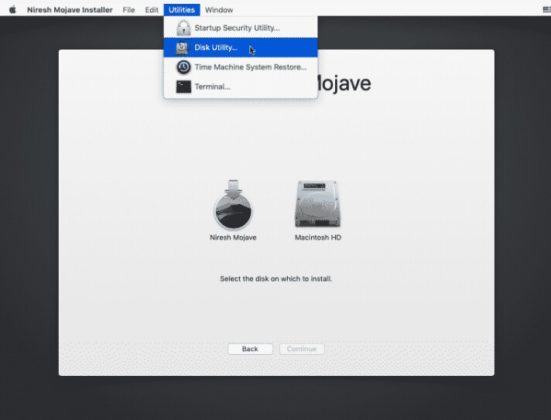 No packages were eligible for install niresh mojave