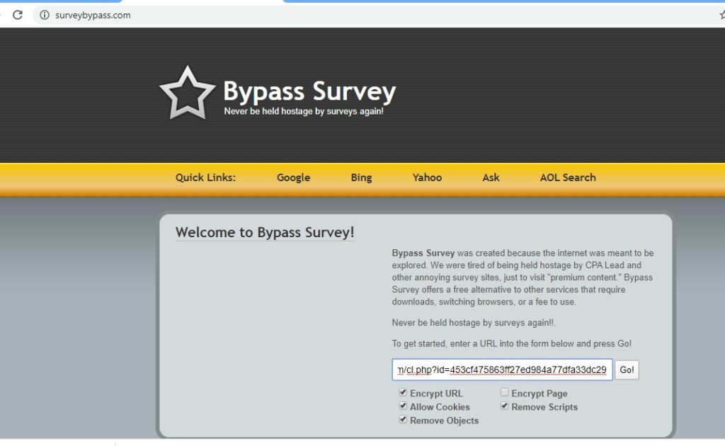 how to bypass survey verification