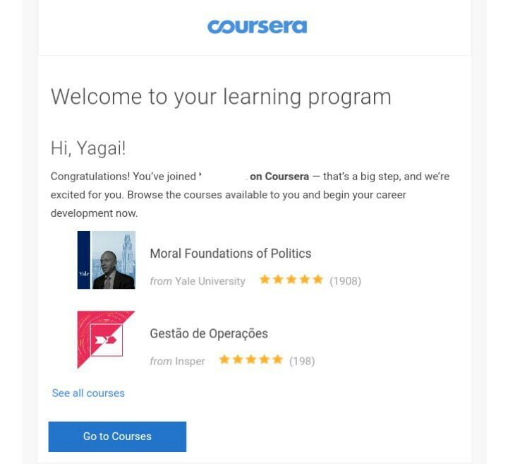 Coursera for free 