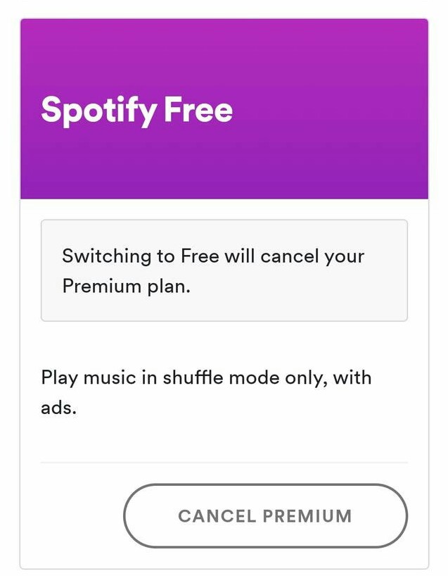 How to cancel a spotify account 