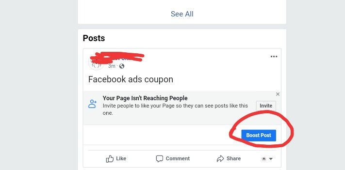 Facebook ads coupon 