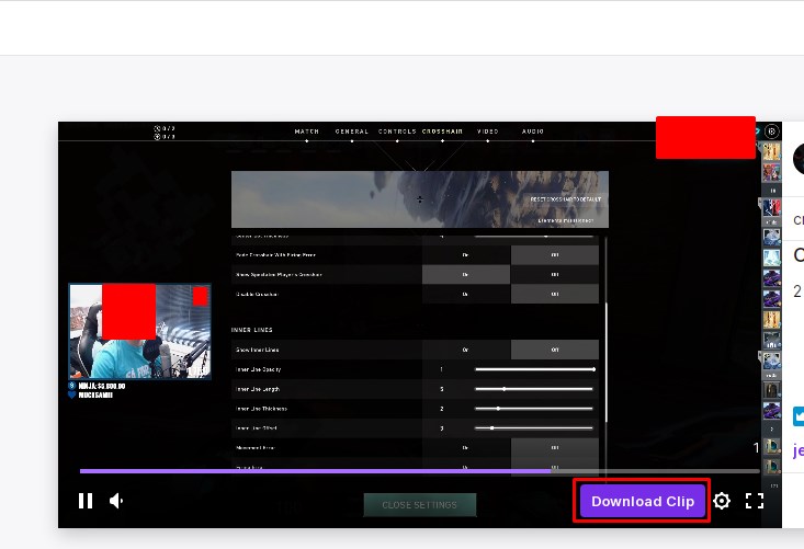 Download twitch clips with extension