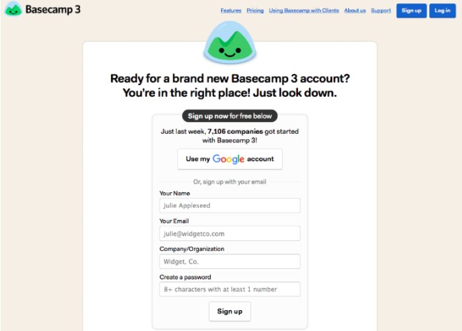 reducing friction- basecamp