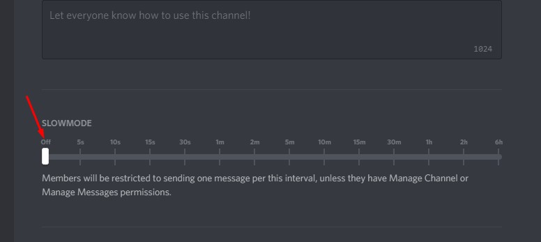disable discord slow mode