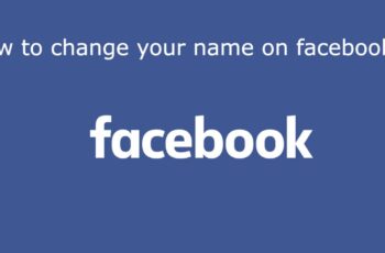 how to change your name on facebook