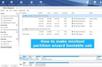 How to make minitool partition wizard bootable usb